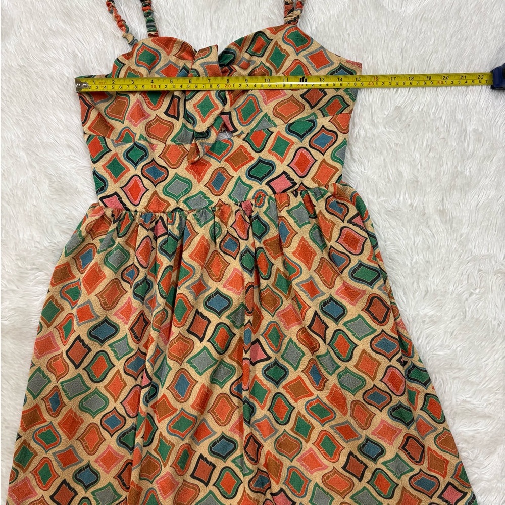 Vici Multicolor Geometric Midi Dress - Picture 8 of 11